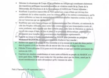 Politique : Joshua OSIH président par intérim du Social Democratic Front (SDF)