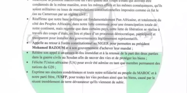 Politique : Joshua OSIH président par intérim du Social Democratic Front (SDF)