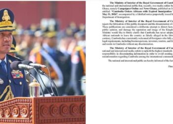 Fake News : Le Cambodge dément avoir demandé aux africains de quitter son territoire