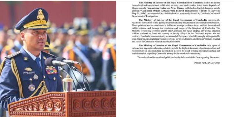 Fake News : Le Cambodge dément avoir demandé aux africains de quitter son territoire